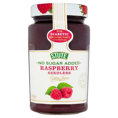 Stute Diabetic Raspberry Seedless Jam Low Sugar, 430 g