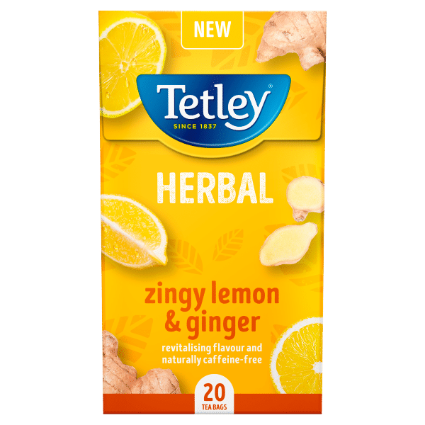 Tetley Tea Lemon & Ginger, 20 ct