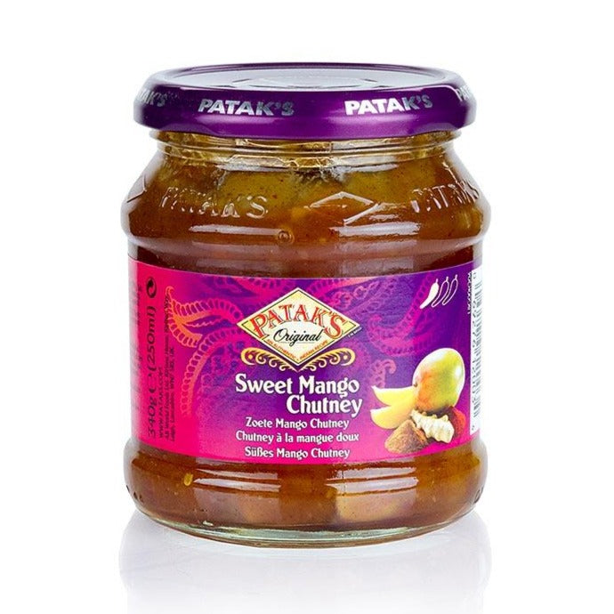 Pataks Mango Sweet Chutney jar, 340 g