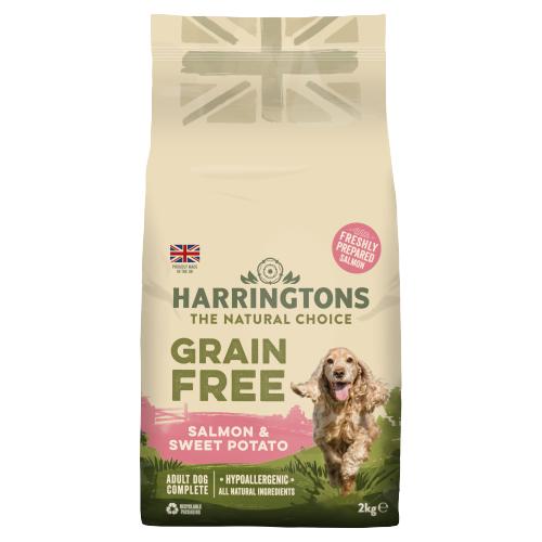 Harringtons Dog Food Dry Salmon Grain Free 2Kg BB:(	03-11-2023)