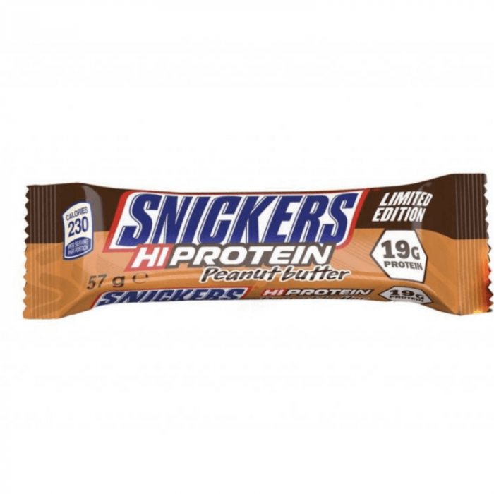 Snickers Peanut Hi-Protein Chocolate Bar, 57 g
