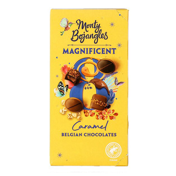 Monty Bojangles Caramel Belgian Chocolates, 115 g