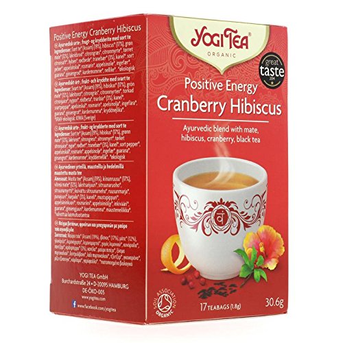 Yogi Organic Cranberry Positive Energy Tea, 17 ct