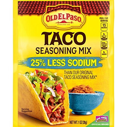 Old El Passo Seasoning Taco Low Sodium GF, 1 oz