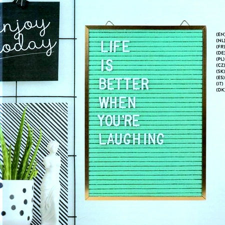 Felt Letter Board Aqua Green, 30 x 21 cm