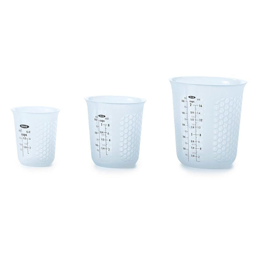 oxo squeee & pour silicone measuring cup set-mini ,1 pc