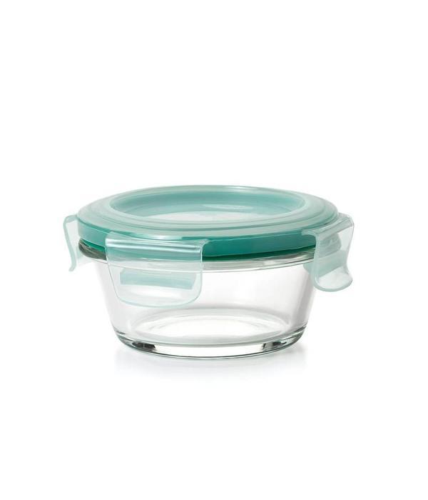 oxo 1 cup snap glass round container