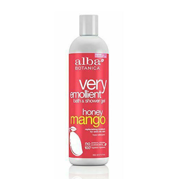 Alba Botanica Bath & Shower Gel Honey Mango, 12 oz