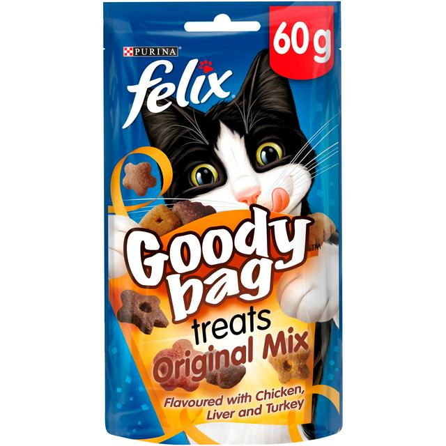 Felix Goody Bag Cat Treats Original Mix, 60g