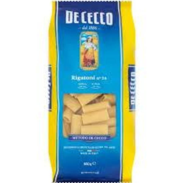 De Cecco Rigatoni n°24, 500 g –