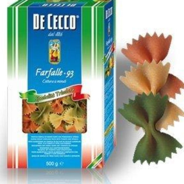 De Cecco Farfalle Tricolor n°93, 500 g