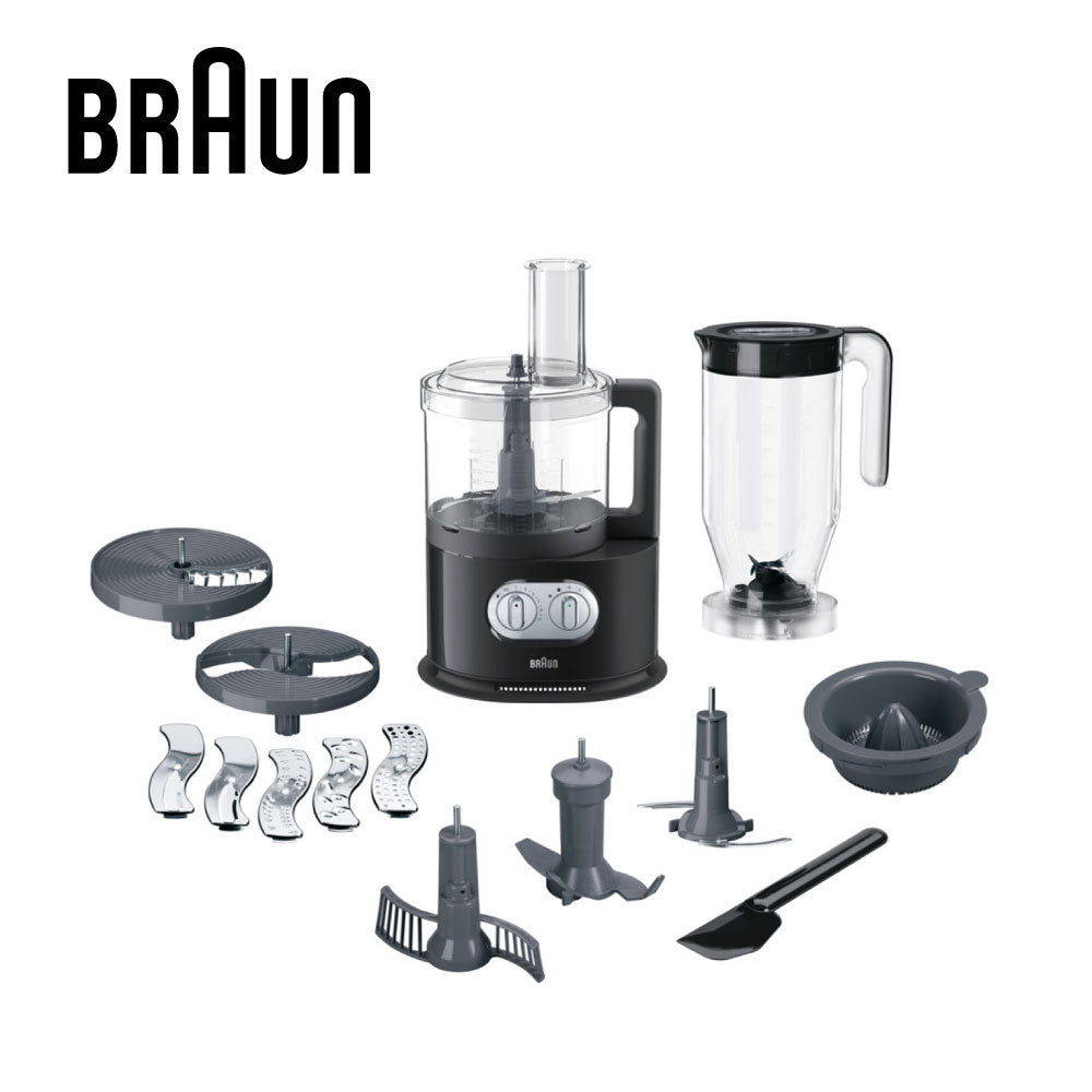 Braun Food Processors Set Black 1000W, 2L
