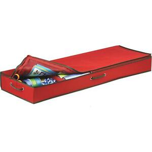 Honey Can Do Holiday & Bow Box, Red