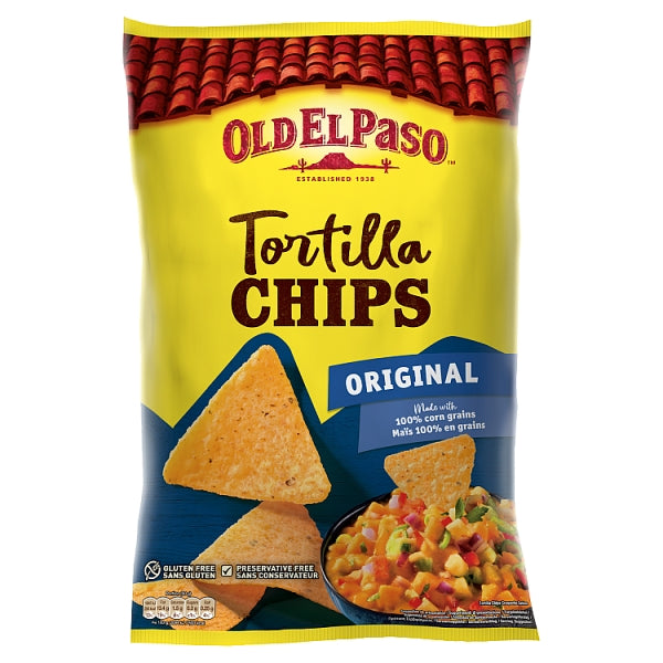 Old El Paso Salted Tortilla Chips, 185g