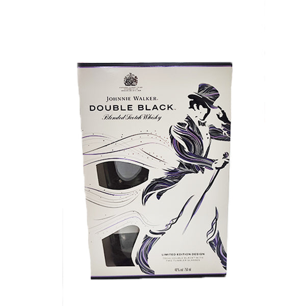 Johnnie Walker Double Black Tumbler Gift pack, 75 cl