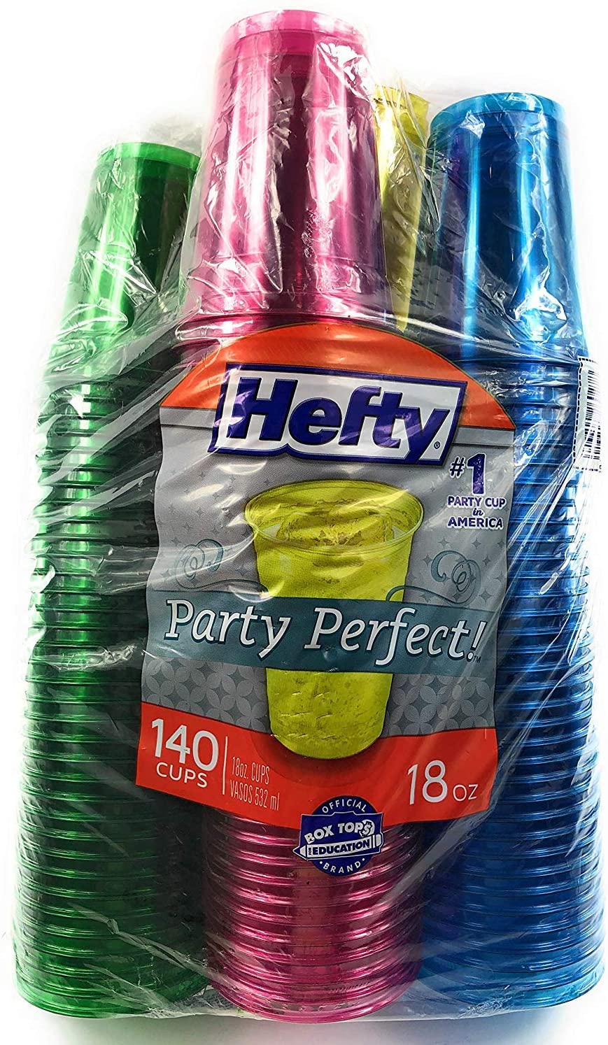 Hefty Party Perfect Holiday-Colored Plastic Cups (18 oz., 140 ct.) - Sam's  Club