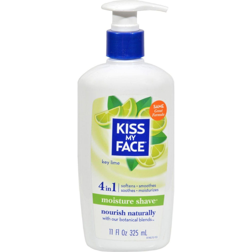 Kiss My Face, 4-in-1 Moisture Shave, Key Lime, 11 oz