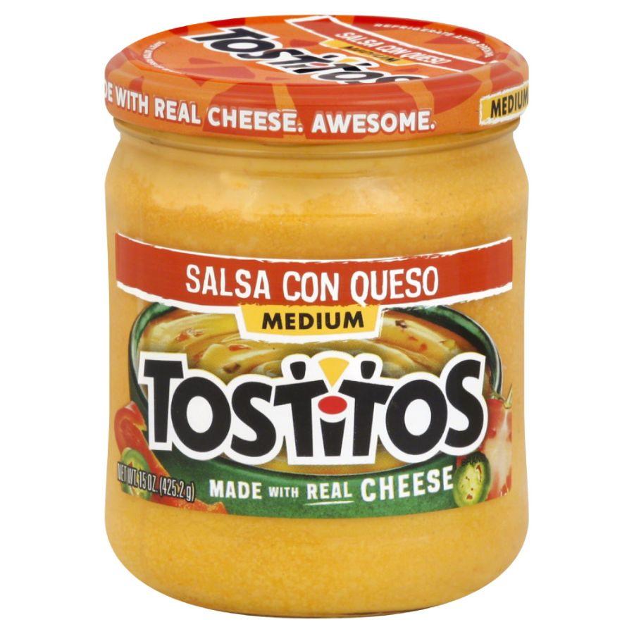 Tostitos Salsa Con Queso Medium, 15 oz