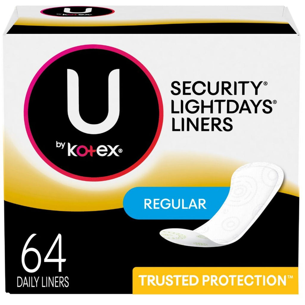 Kotex, Regular Light days pads, 64 ct