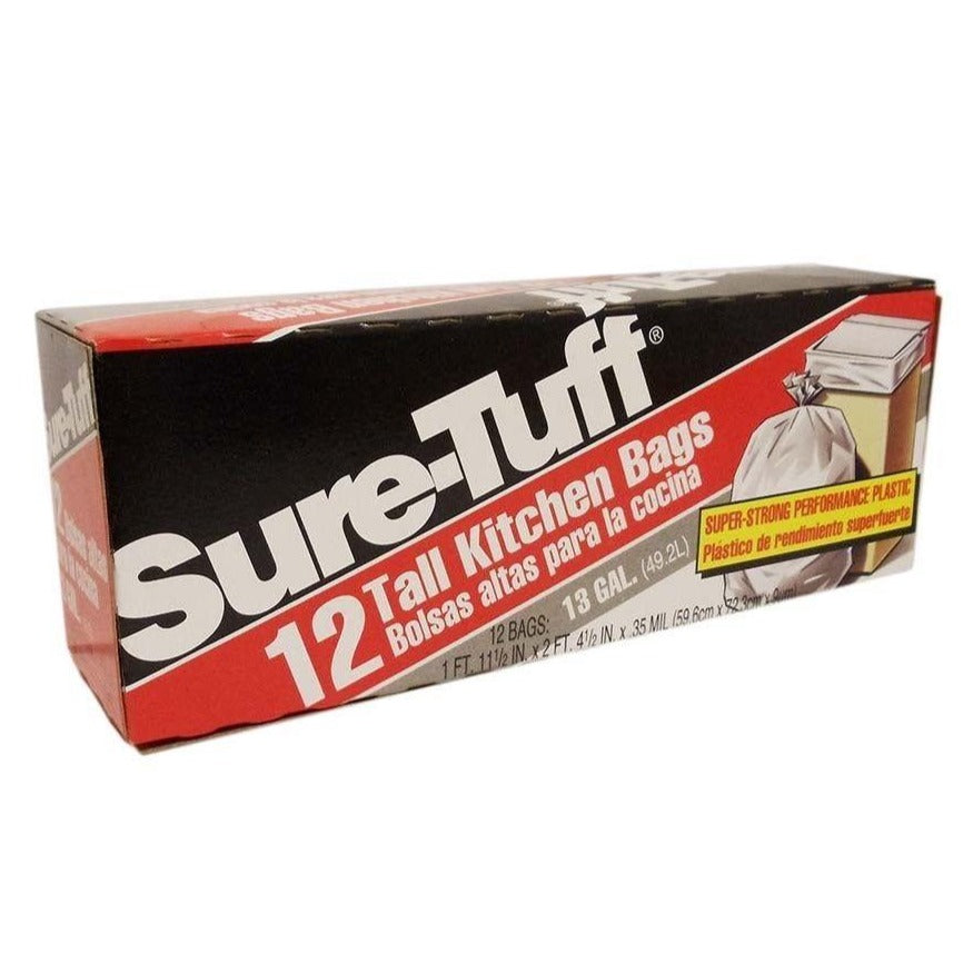 Sure-Tuff, Tall Kitchen Bag 13 gal, 12 ct