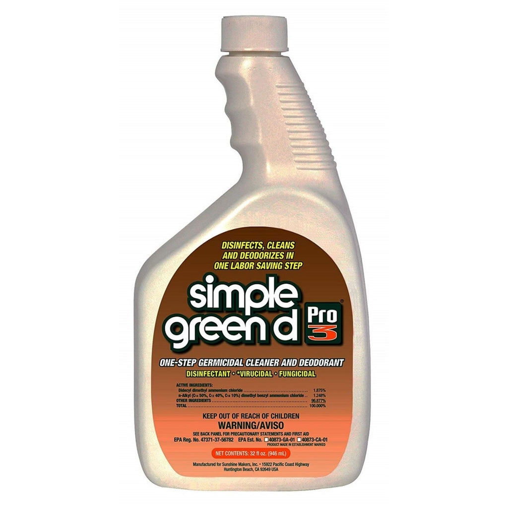 Simple Green, d Pro 3 Disinfectant, 32 oz