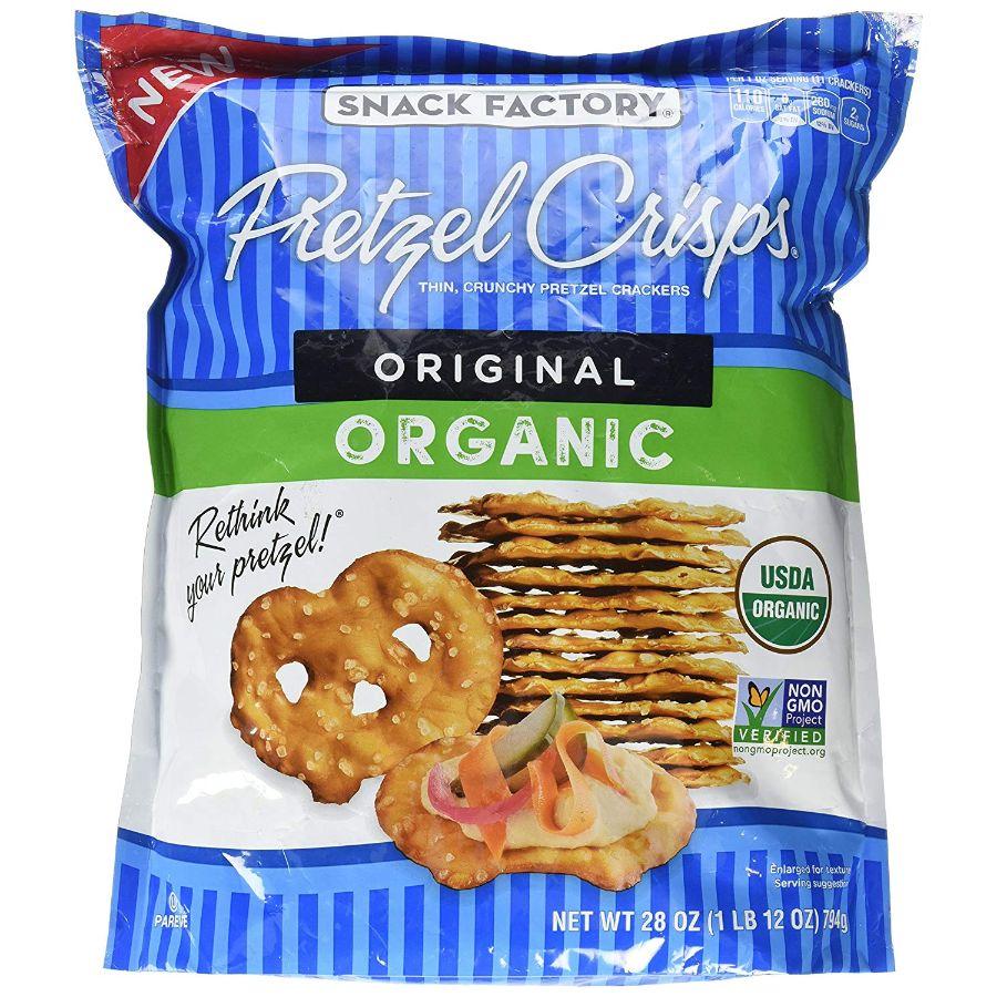 Snack Factory Organic Original Pretzel Crisps, 28 oz