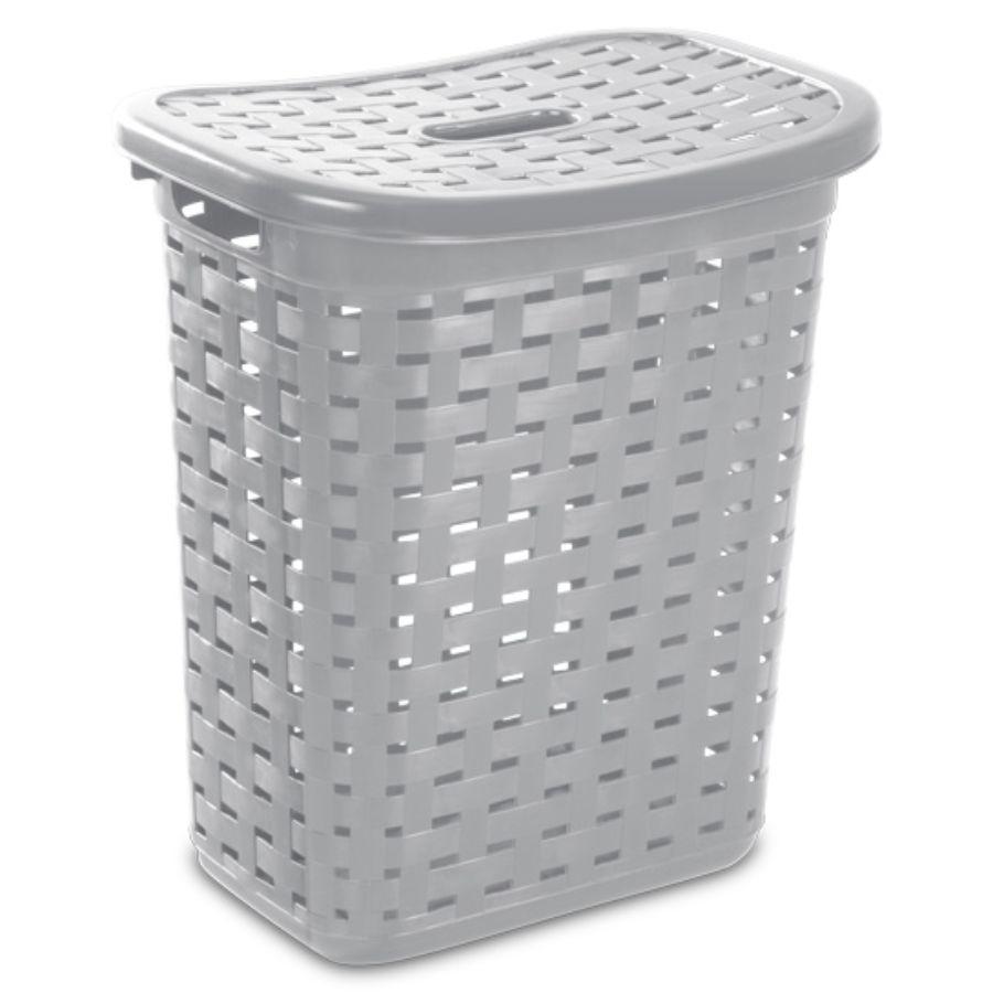 Sterilite Weave Laundry Hamper, Grey