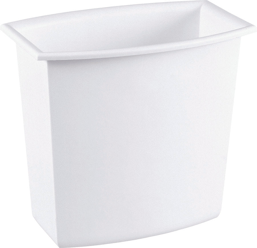 Sterilite Rectangular Waste Basket White, 18 qt