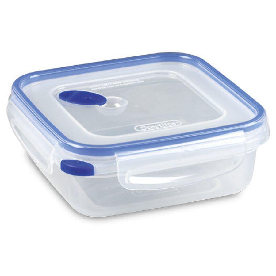 Sterilite Food Container Ultra Seal Square, 4 Cup (Microwave, Dishwasher & Freezer Safe)