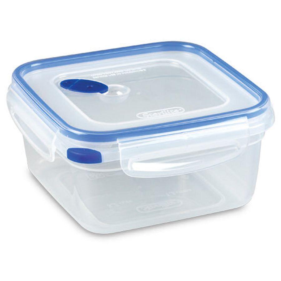 Sterilite Food Container Ultra Seal Square, 5.7 Cup (Microwave, Dishwasher & Freezer Safe)