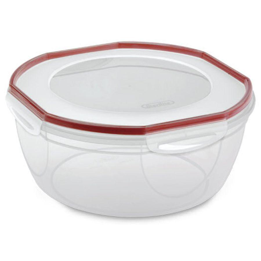 Sterilite Bowl Ultra Seal Red, 8.1 qt (Microwave, Dishwasher & Freezer Safe)
