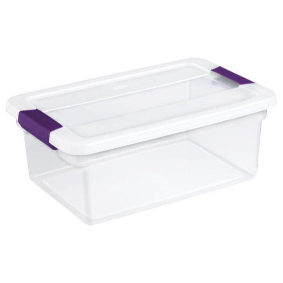 Sterilite Clear View Latch Box, 15 qt