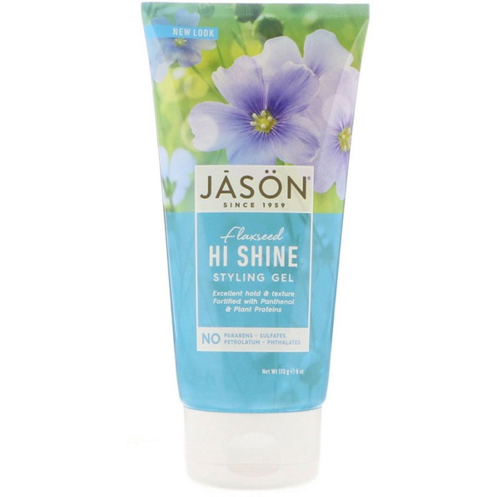 Jason, Flaxseed Hi Shine Styling Gel, 6 oz