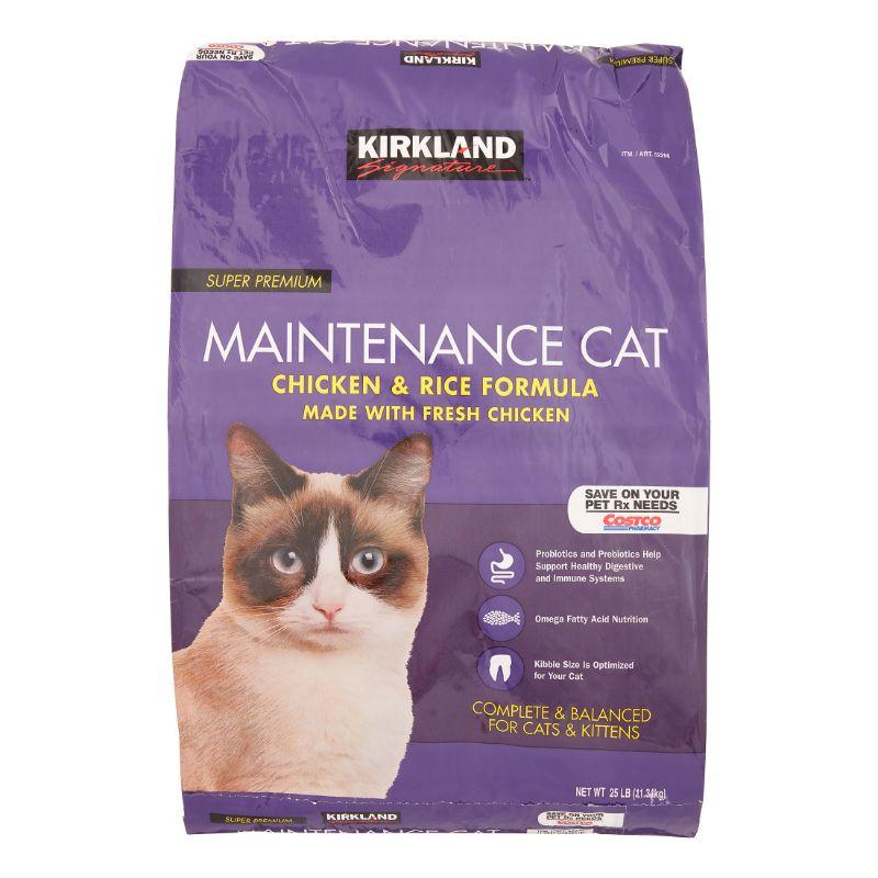 Kirkland Signature Maintenance Cat Chicken & Rice Formula, 25 Lb