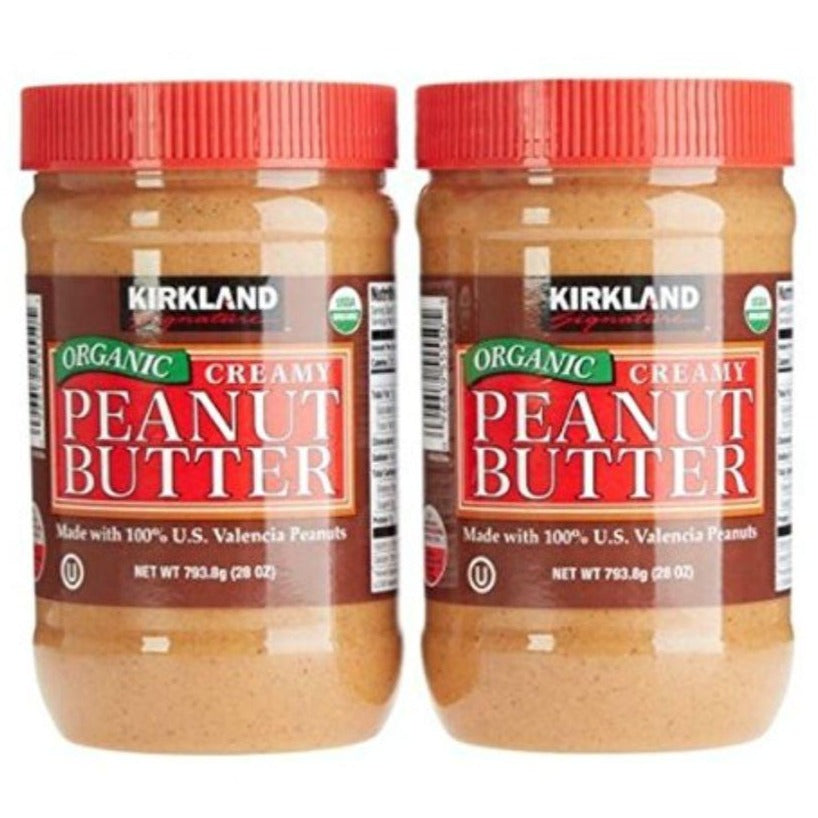 Kirkland Signature Organic Creamy Peanut Butter, 2x 28 oz