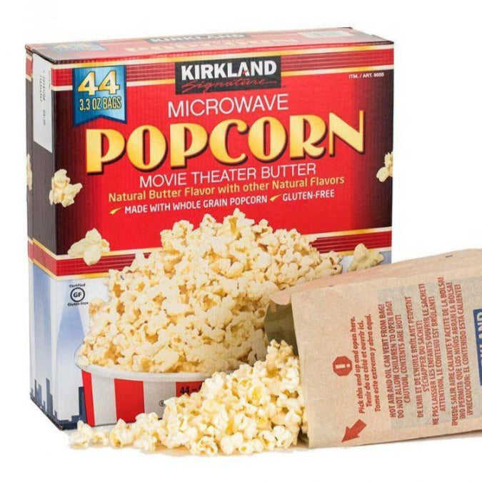 Kirkland Signature Gluten Free Microwave Popcorn, 44x 3.3 oz