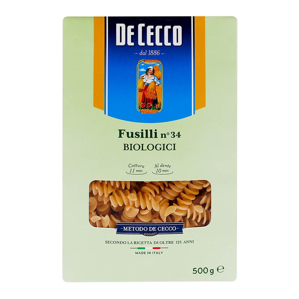 De Cecco Fusilli Biologici, 500 g