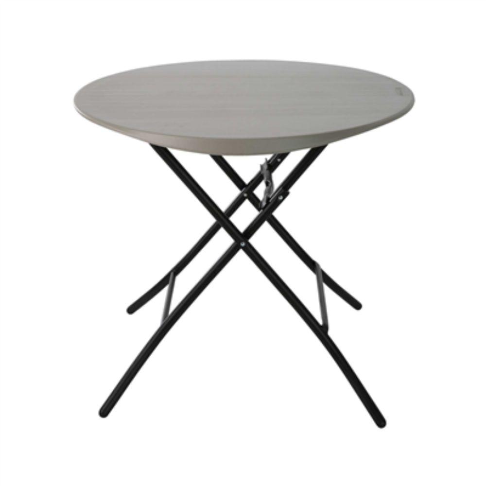 Lifetime, Round Table Folding 33'' Grey