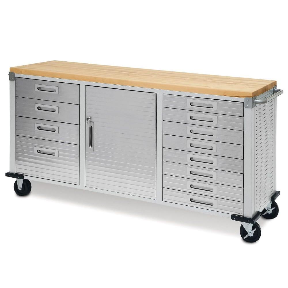 Seville Classics UltraHD Rolling Workbench 12 Drawers