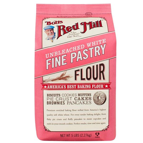 Bob's Red Mill, Pastry White Unbleached flour, 5 lb