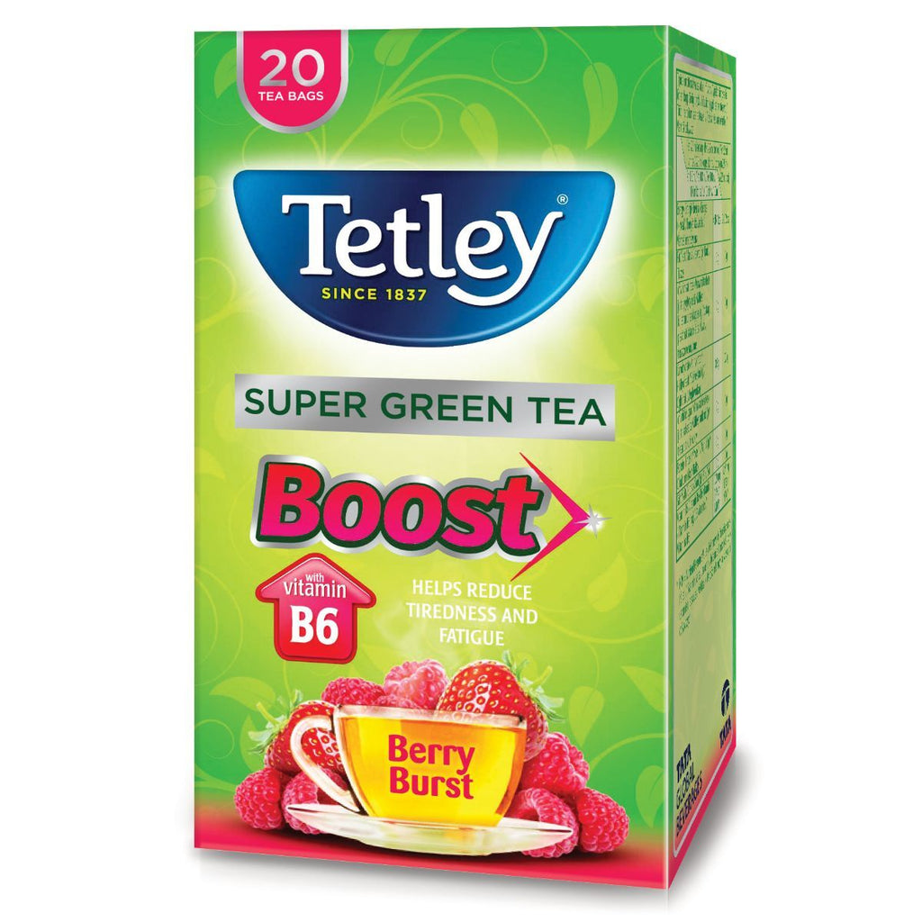 Tetley Green Tea Boost Berry Burst, 20 ct