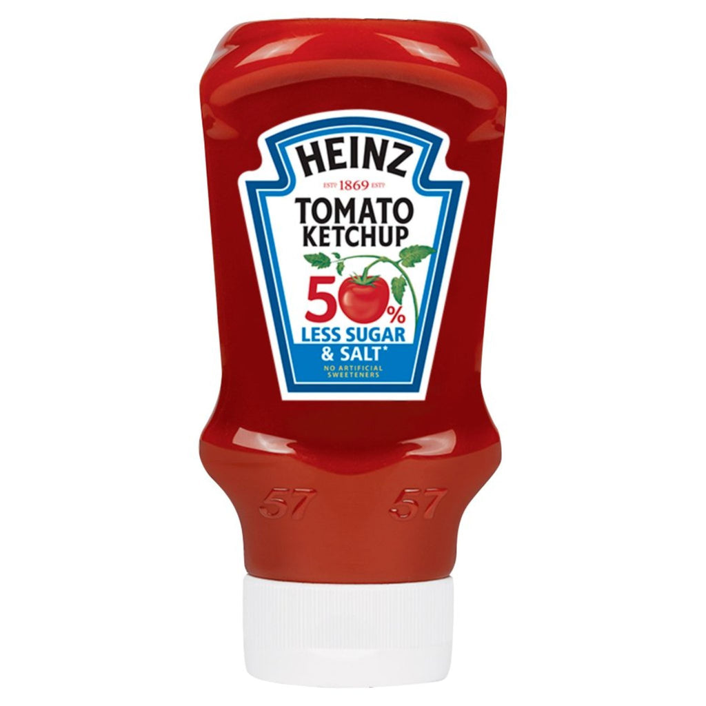 Heinz Tomato Ketchup 50% Less Sugar & Salt, 435 g