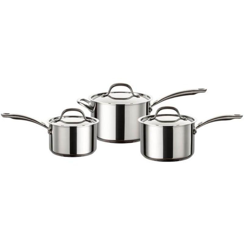 Circulon Ultimum Stainless Steel Saucepan Set- 3 Piece