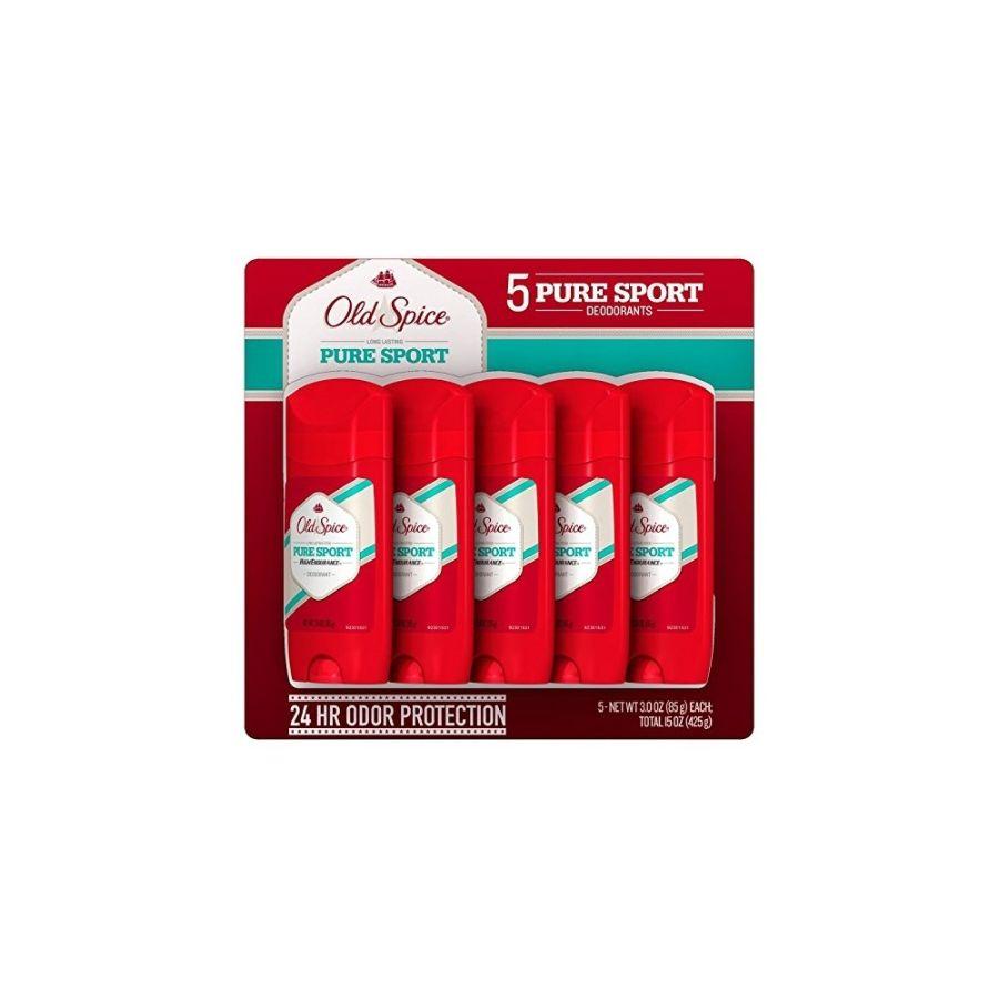 Old Spice Pure Sport Deodorant Stick, 5x 3 oz