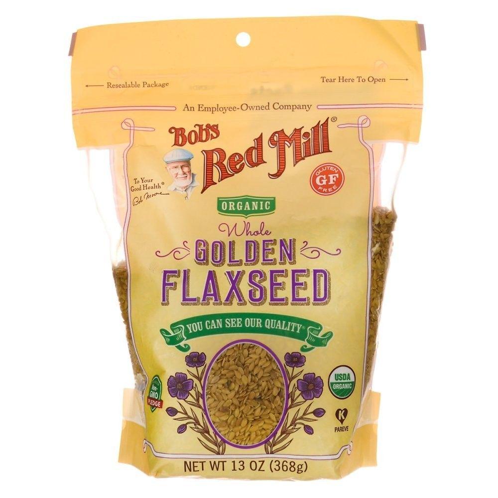 Bob's Red Mill Organic Gluten Free Whole Golden Flaxseed, 13 oz