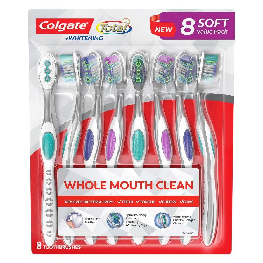 Colgate Total Whitening Toothbrush Soft 8x