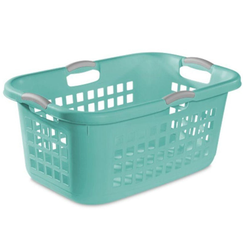 Sterilite Ultra Laundry basket Aqua 2 Bu, 67.5L x 47.3W x 31.4H cm