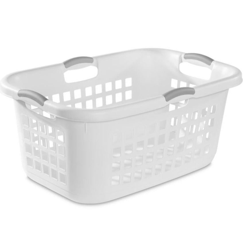 Sterilite Ultra Laundry basket White 2 Bu, 67.5L x 47.3W x 31.4H cm