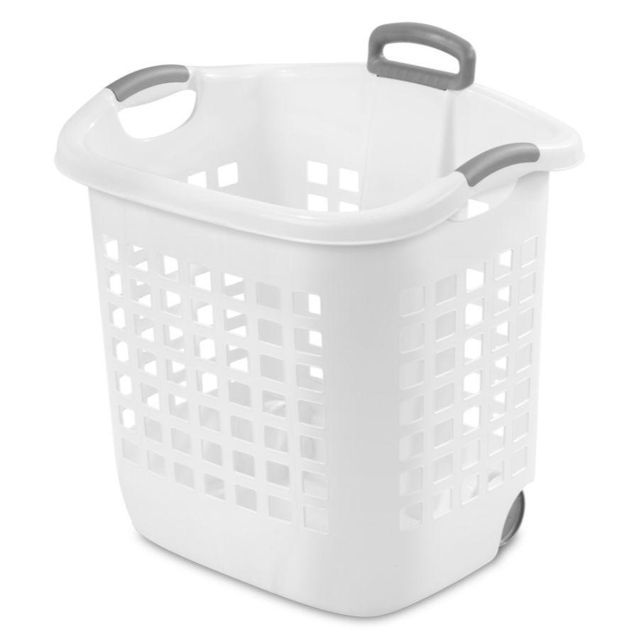 Sterilite Ultra Wheeled Laundry Basket 62 L, 53.7L x 42.5W x 56.2H cm