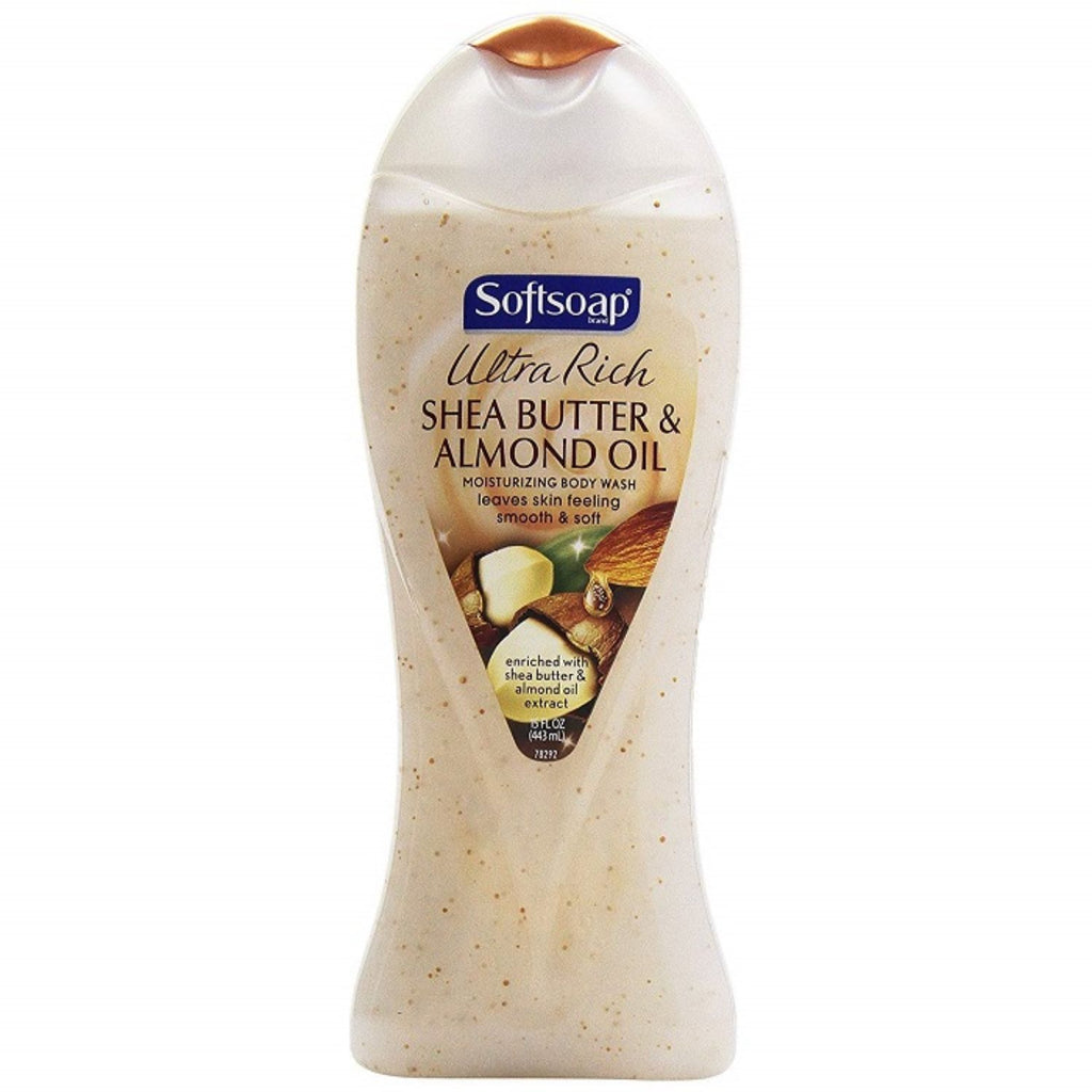 Softsoap, Shea Butter & Almond Oil Body Wash, 15 oz